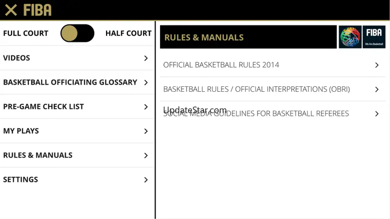 FIBA iRef Pre-Game 2.4.3