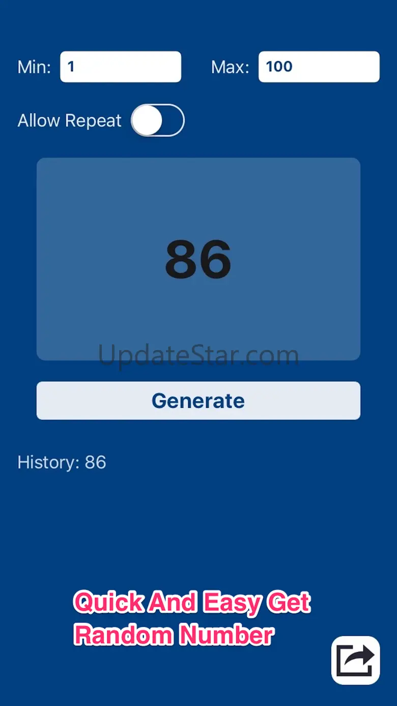 Pseudo Random Number Generator 1.2