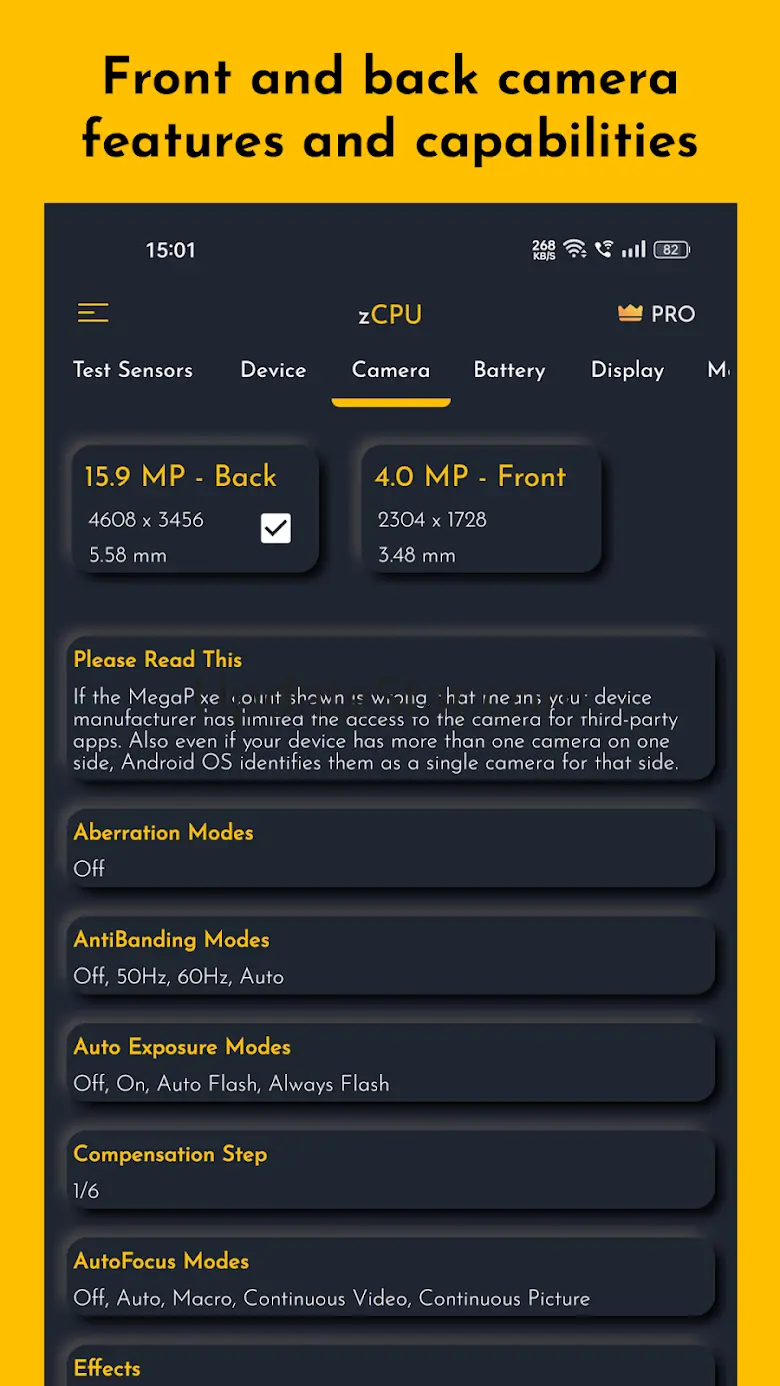 zCPU - Camera/GPU/RAM/Sensors 4