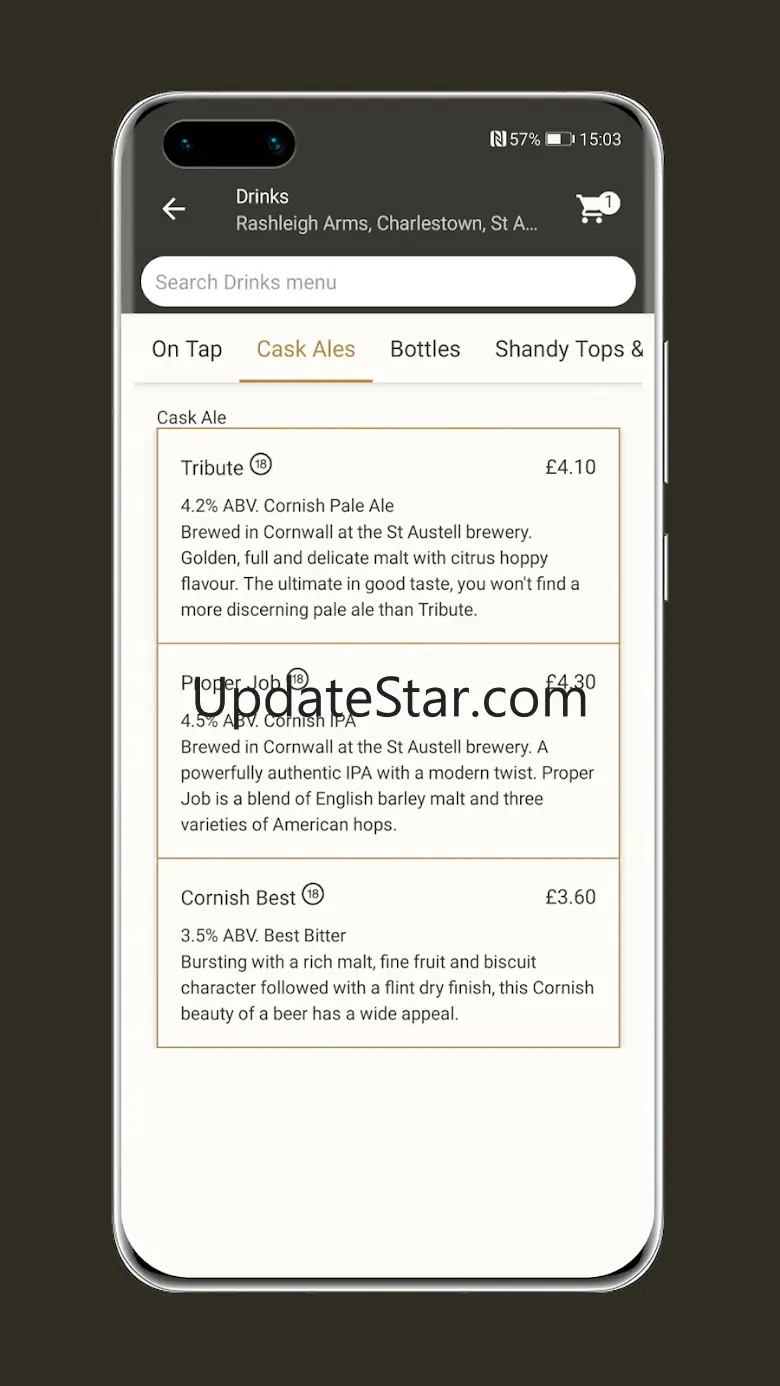 SAB Order: St Austell Brewery 1.8.0