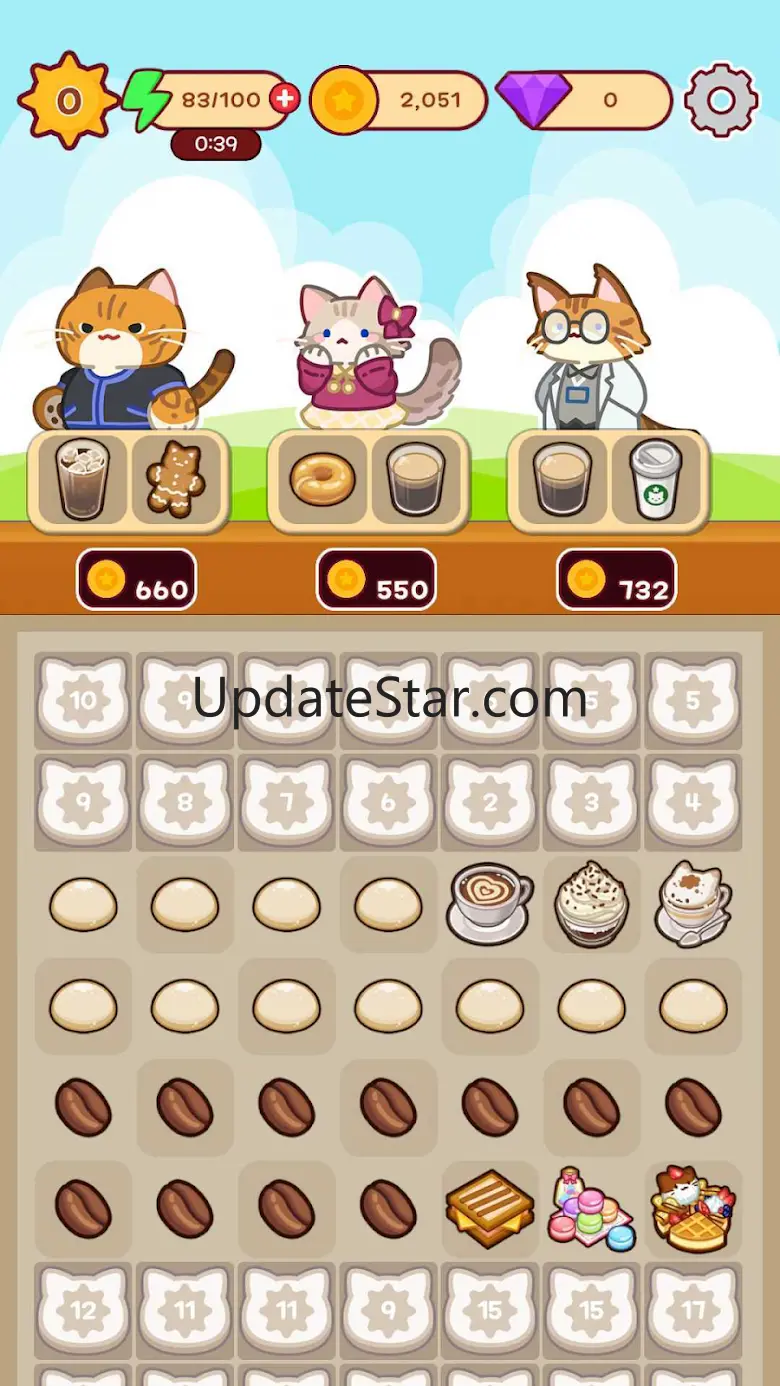 Merge Meow Cafe : Coffee cat 1.9.8