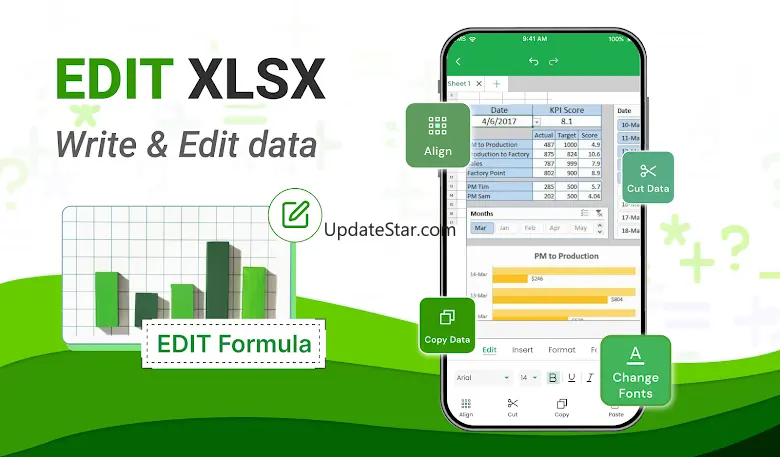 Edit Spreadsheet: Excel Reader 1.1.3