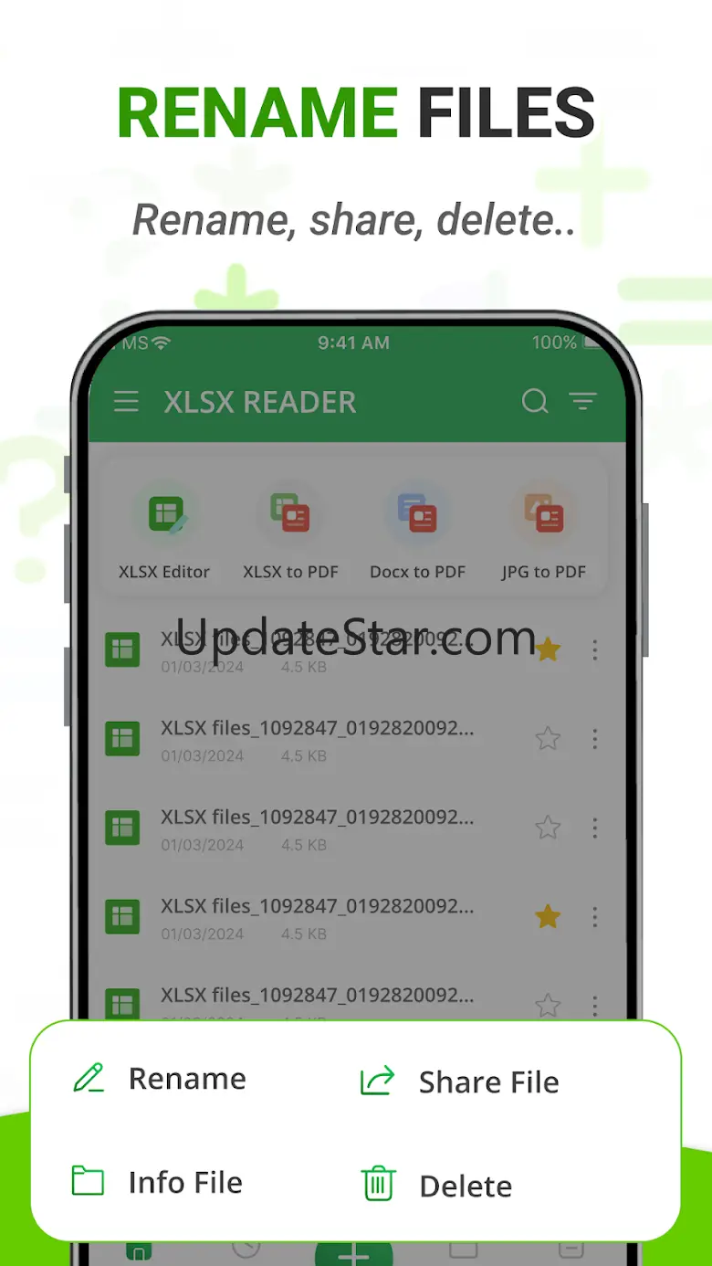 Edit Spreadsheet: Excel Reader 1.1.3