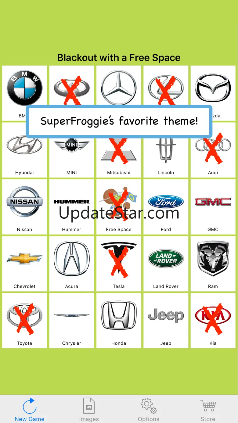 SuperFroggie's Road Trip Bingo 1.3.0