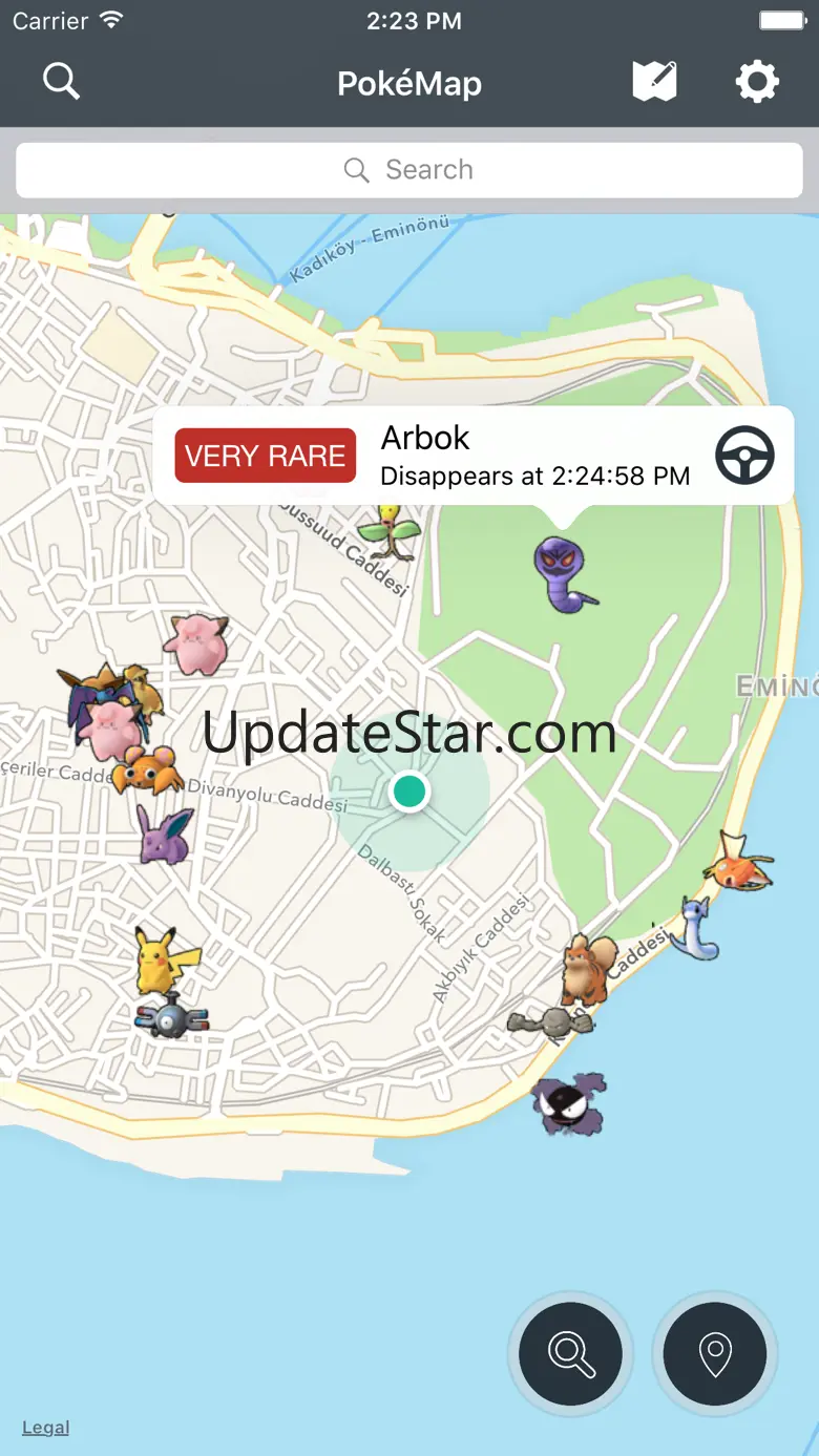 PokeMap - Maps to locate rare Pokemons ! 1.2