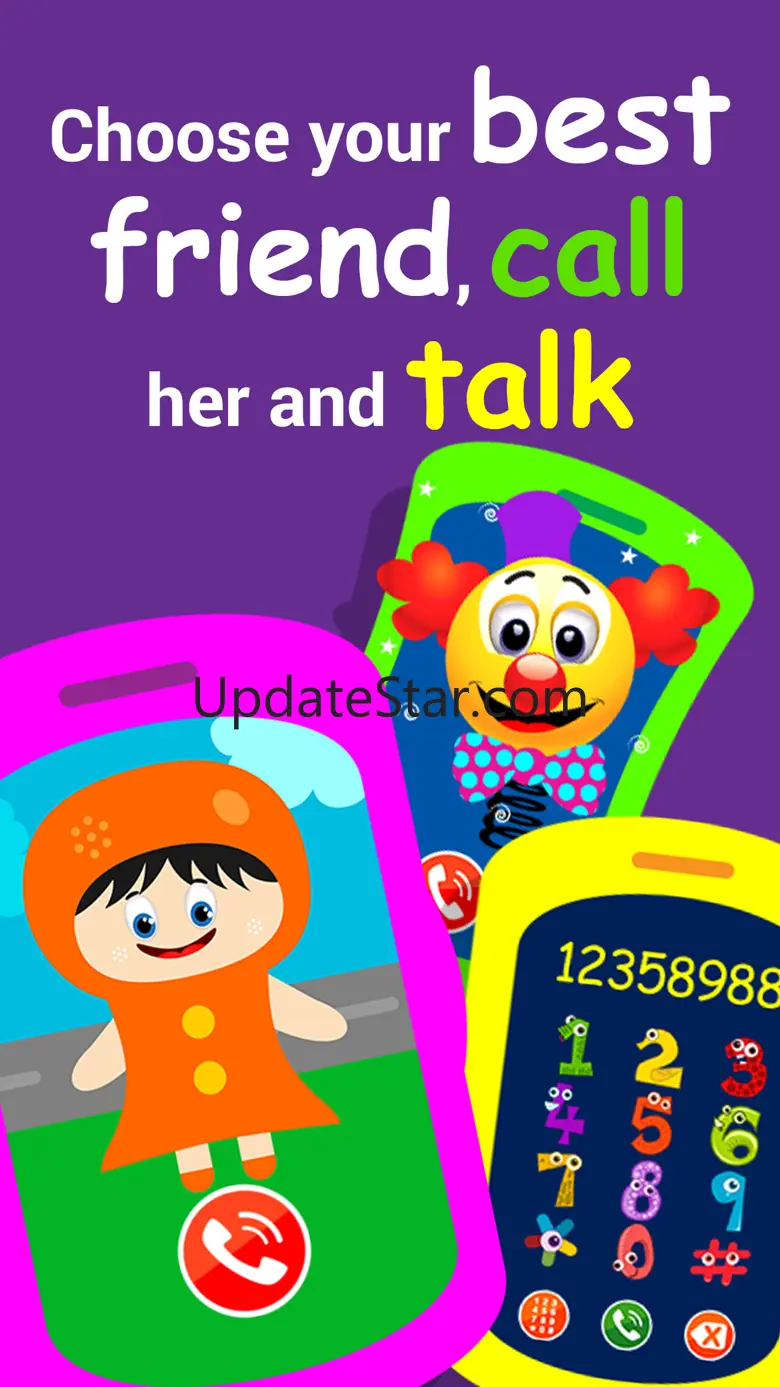 Girl's phone, Toy for little princess 1.1