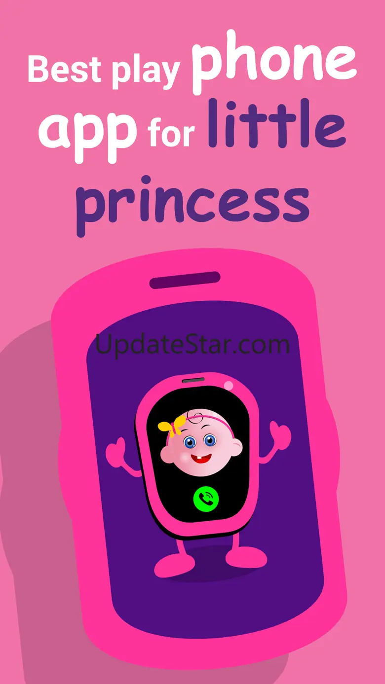 Girl's phone, Toy for little princess 1.1
