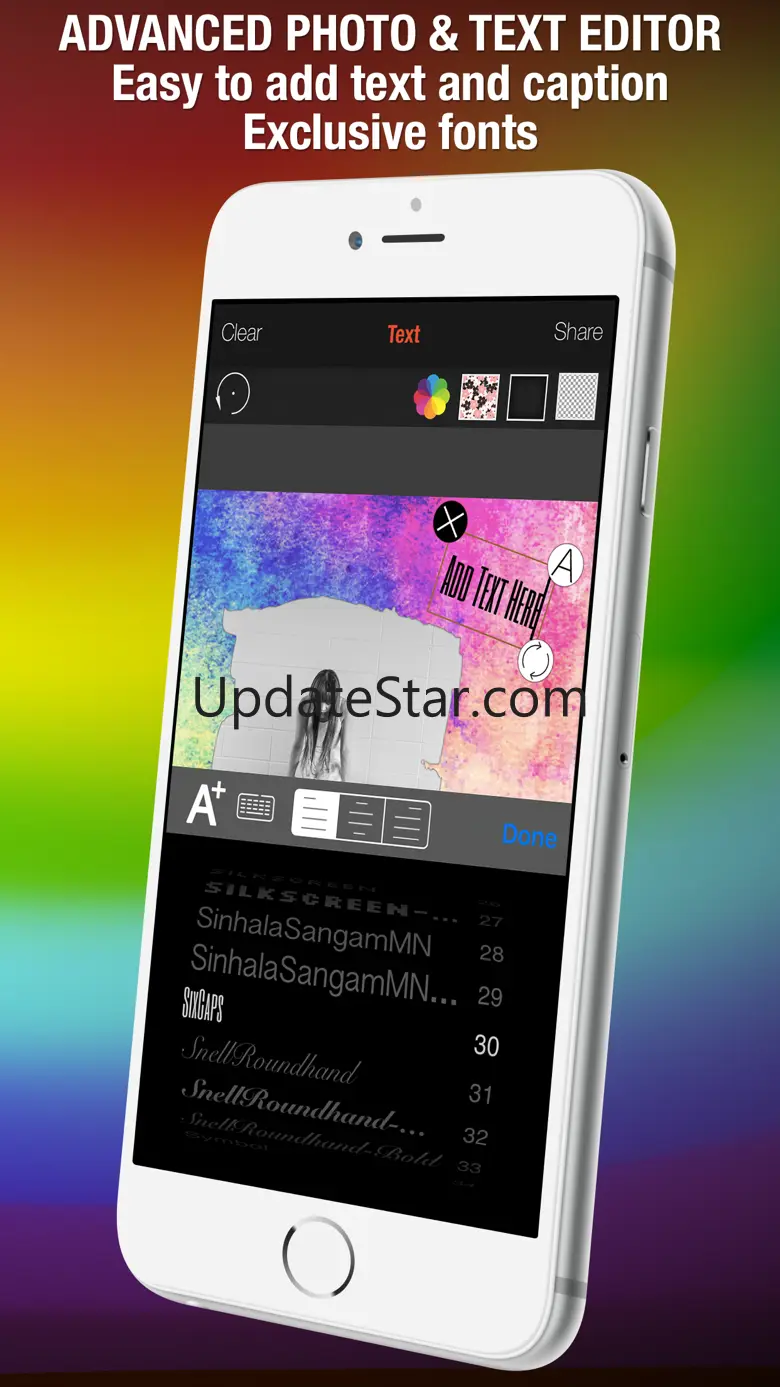 Shape Over Pic Cool Text & Photo Editor - Adding overlay silhouette symbol mask to picture 1.0