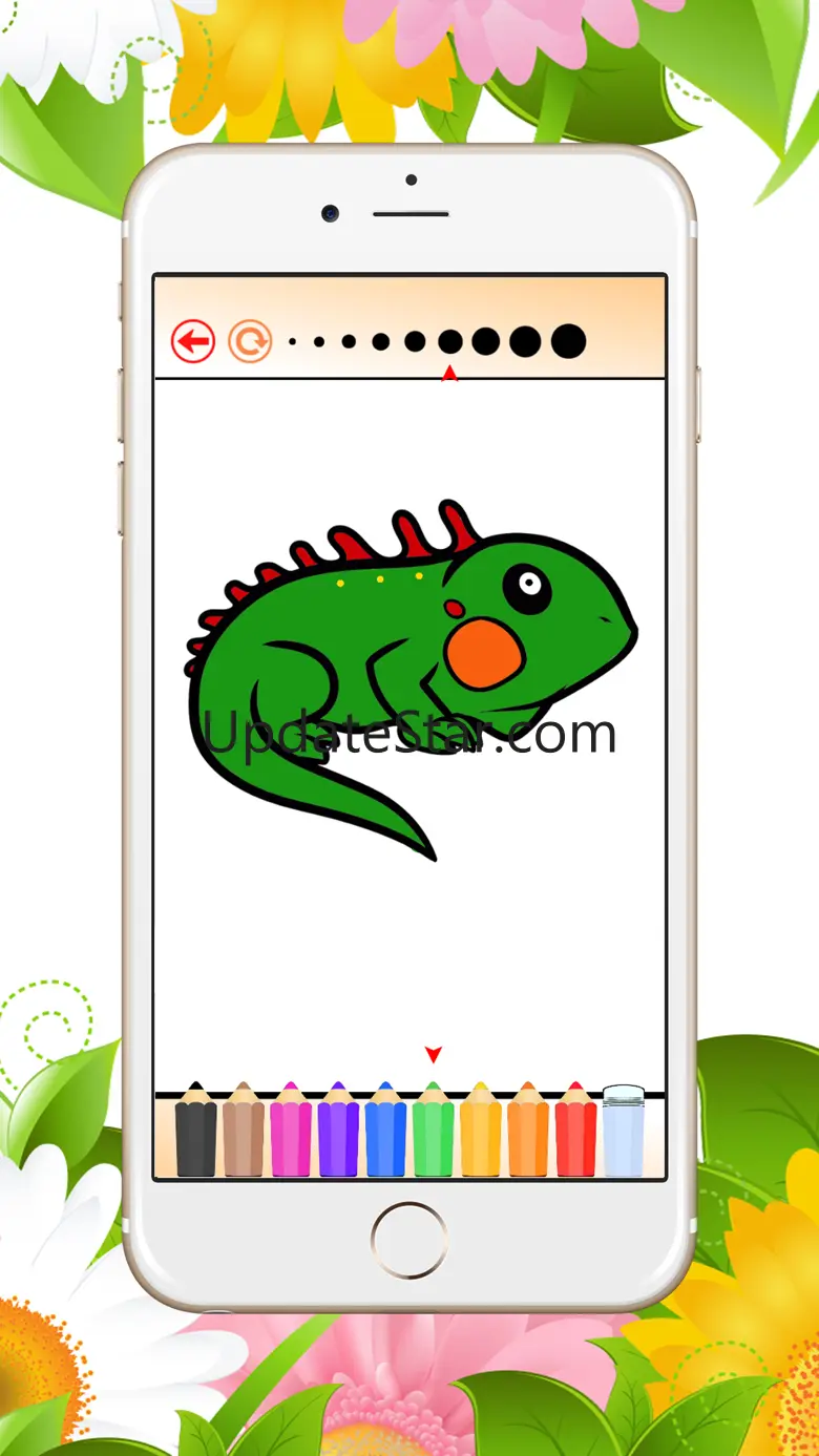 Reptile Coloring Book Paint iguana,turtle and more 1.0