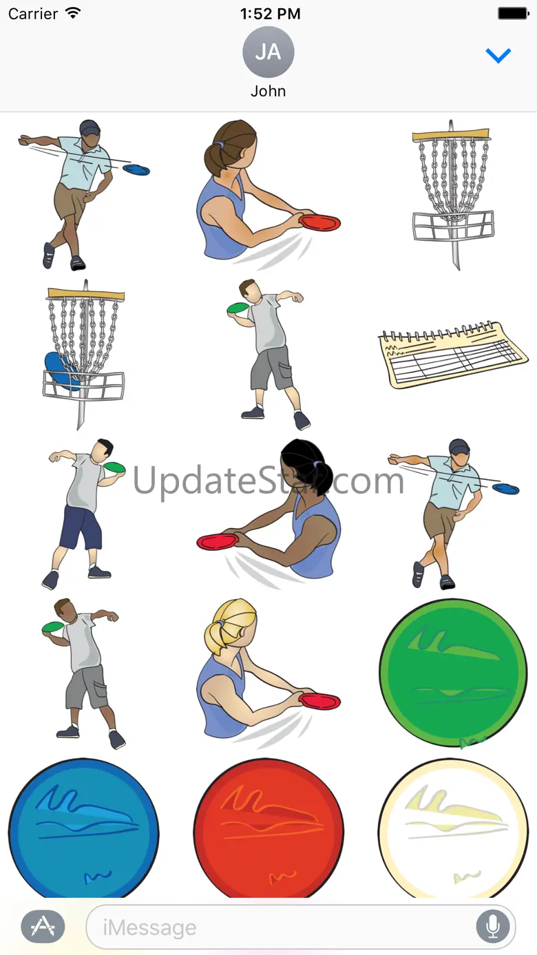 Disc Golf & Frisbee Stickers 1.3