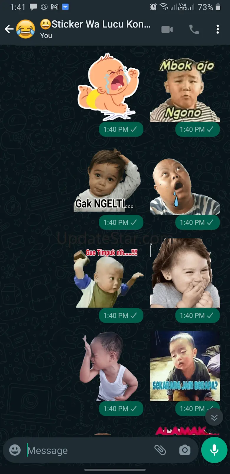 Stiker WA Lucu Konyol 3.0