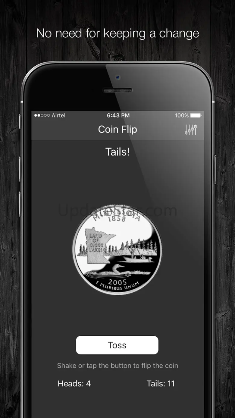 Coin Flip-Simple coin toss sim 5.1