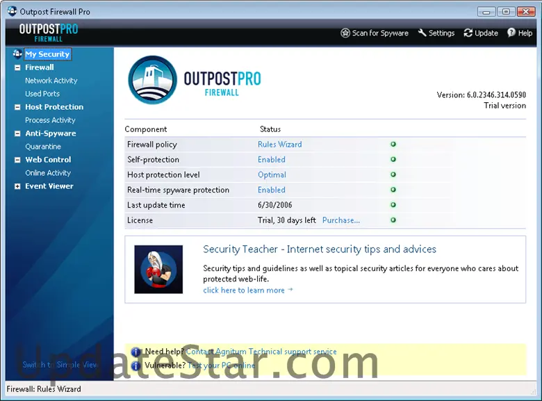 Outpost Firewall Pro 9.3