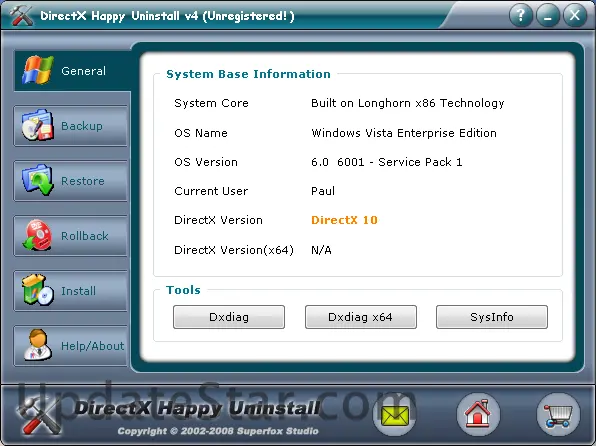 DirectX Happy Uninstall 6.85