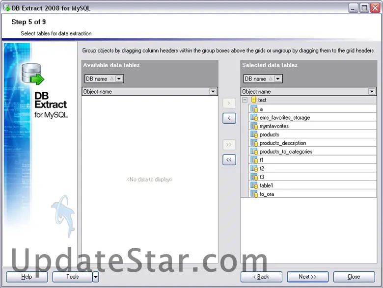 EMS DB Extract 2005 for MySQL 3.0