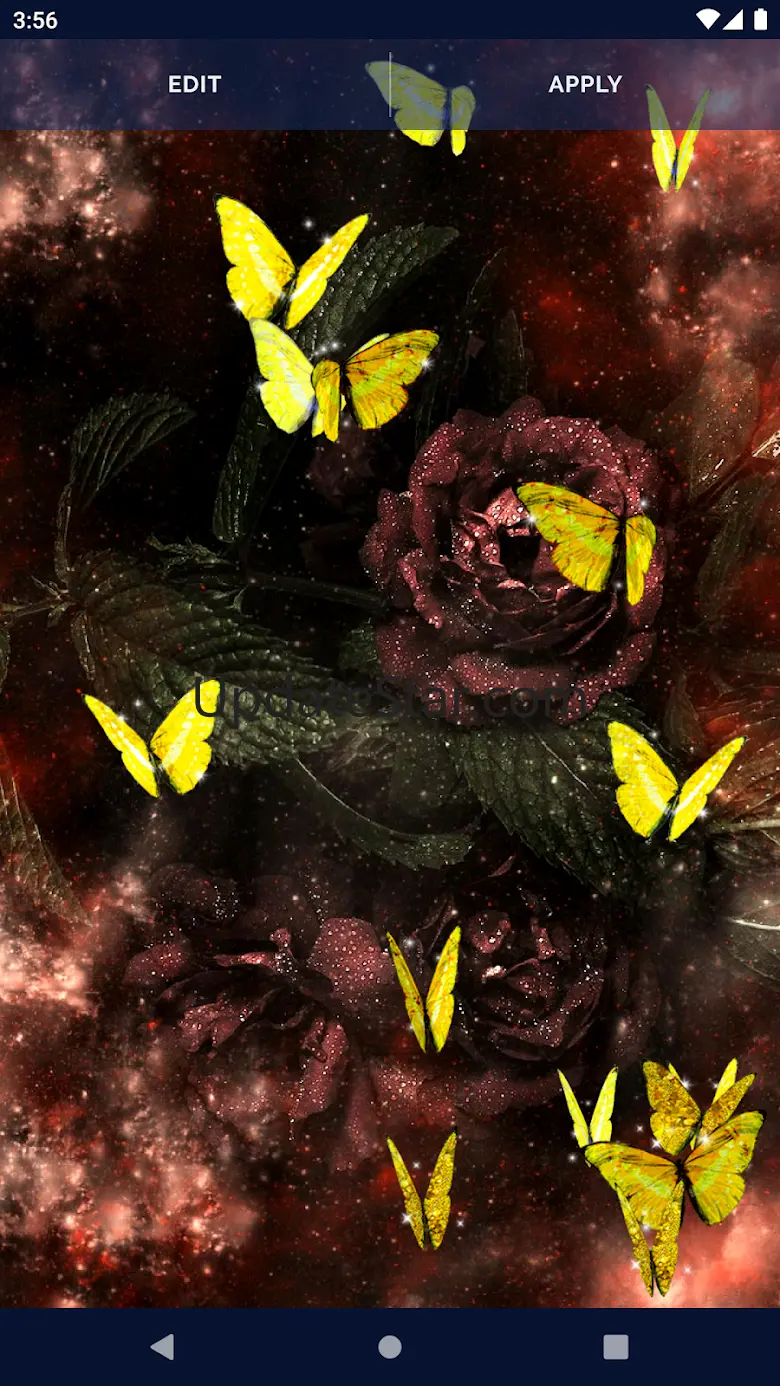 Gold butterfly live wallpaper 101