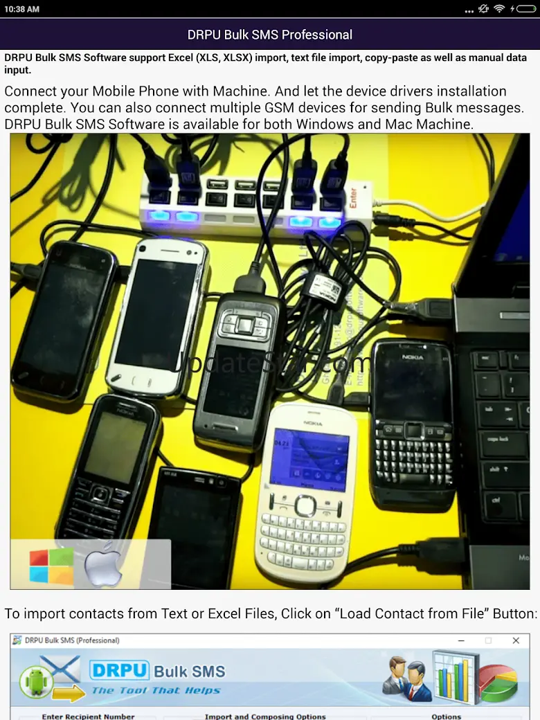 Bulk SMS Software Mobile help 3.13