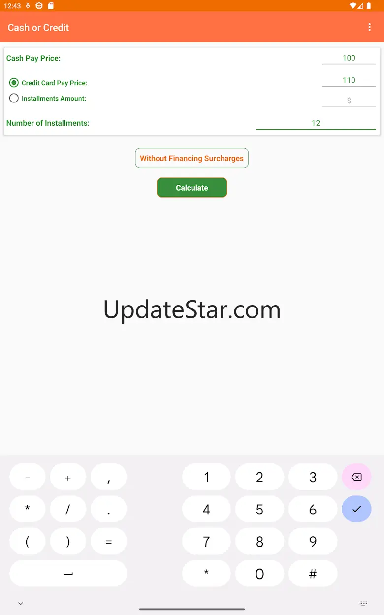 Cash or Credit 1.7