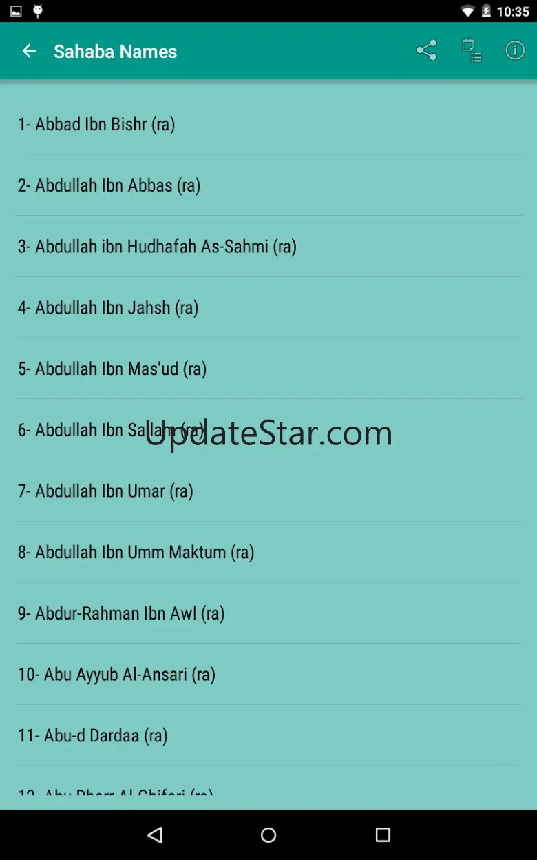 Stories of Sahaba - Companions 1.3.5