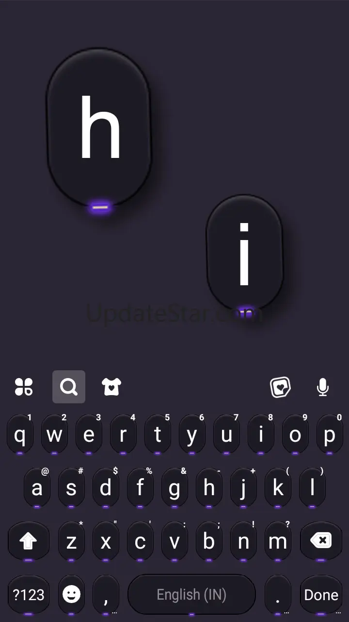 Cool Neon SMS Keyboard Backgro 1.0