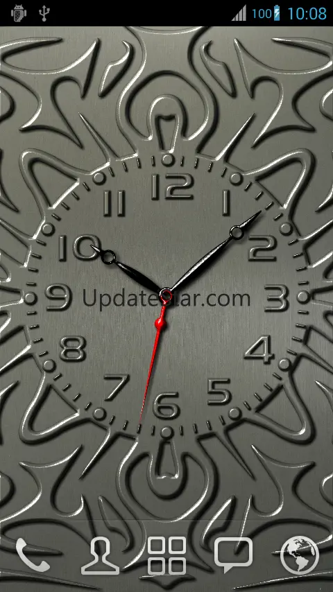 Carved Analog Clock Wallpaper 2.00