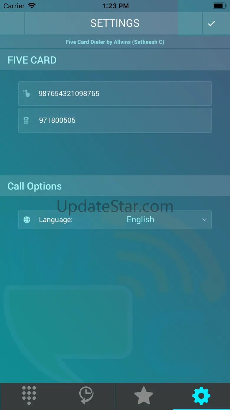 Five Card Dialer 1.91