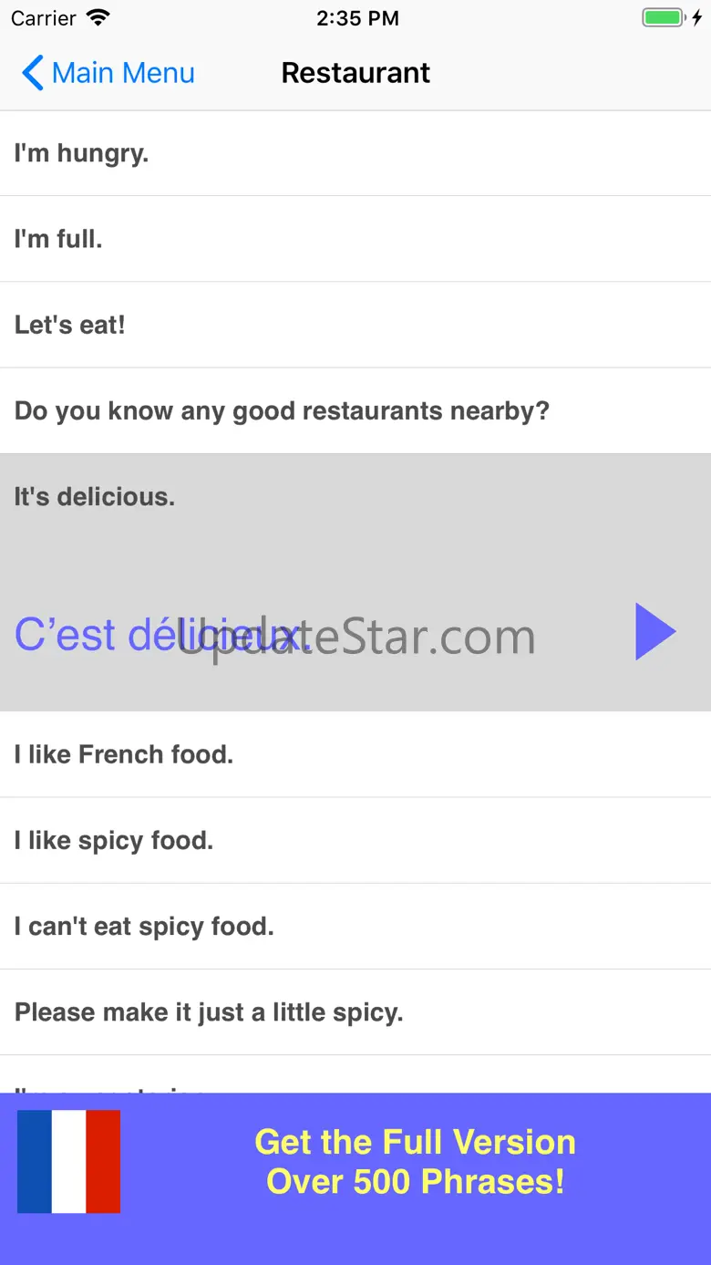 Speak French Phrasebook Lite 3.0