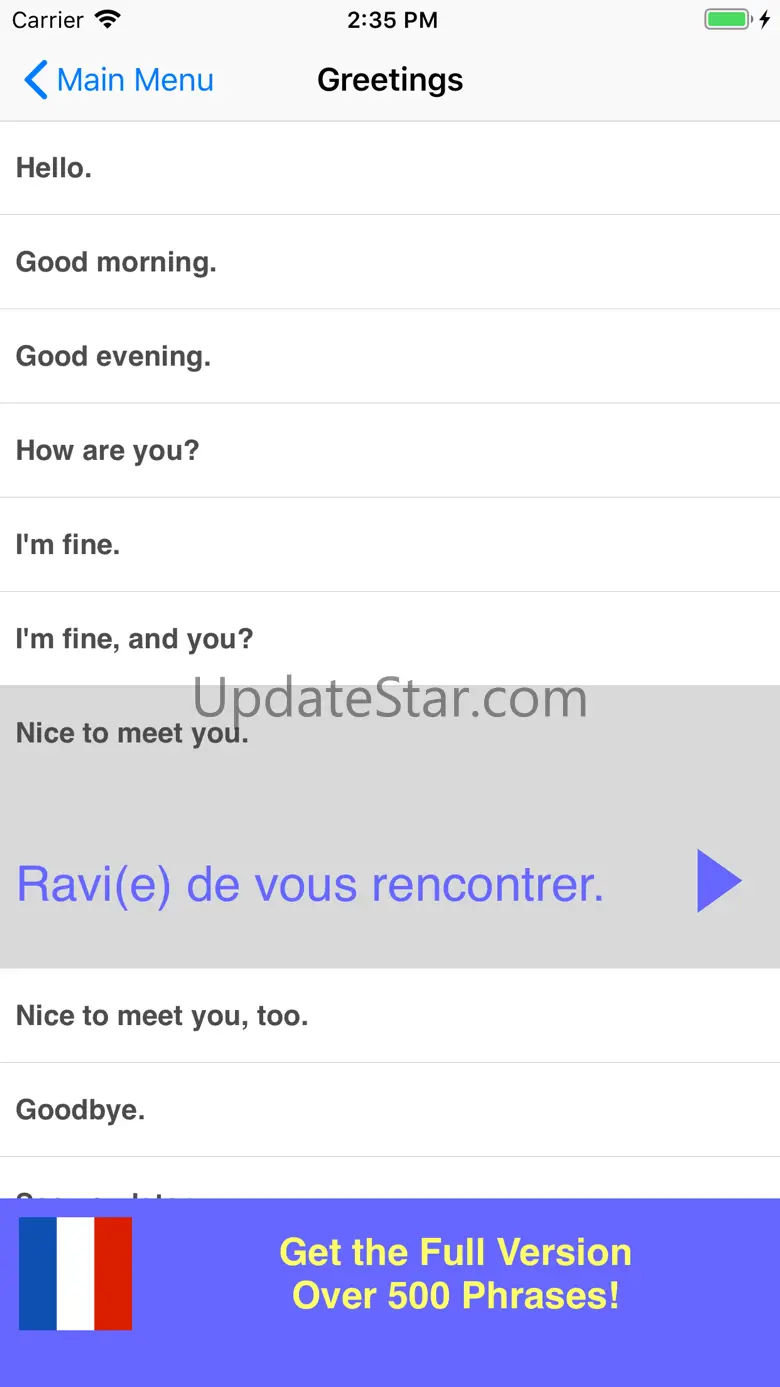 Speak French Phrasebook Lite 3.0