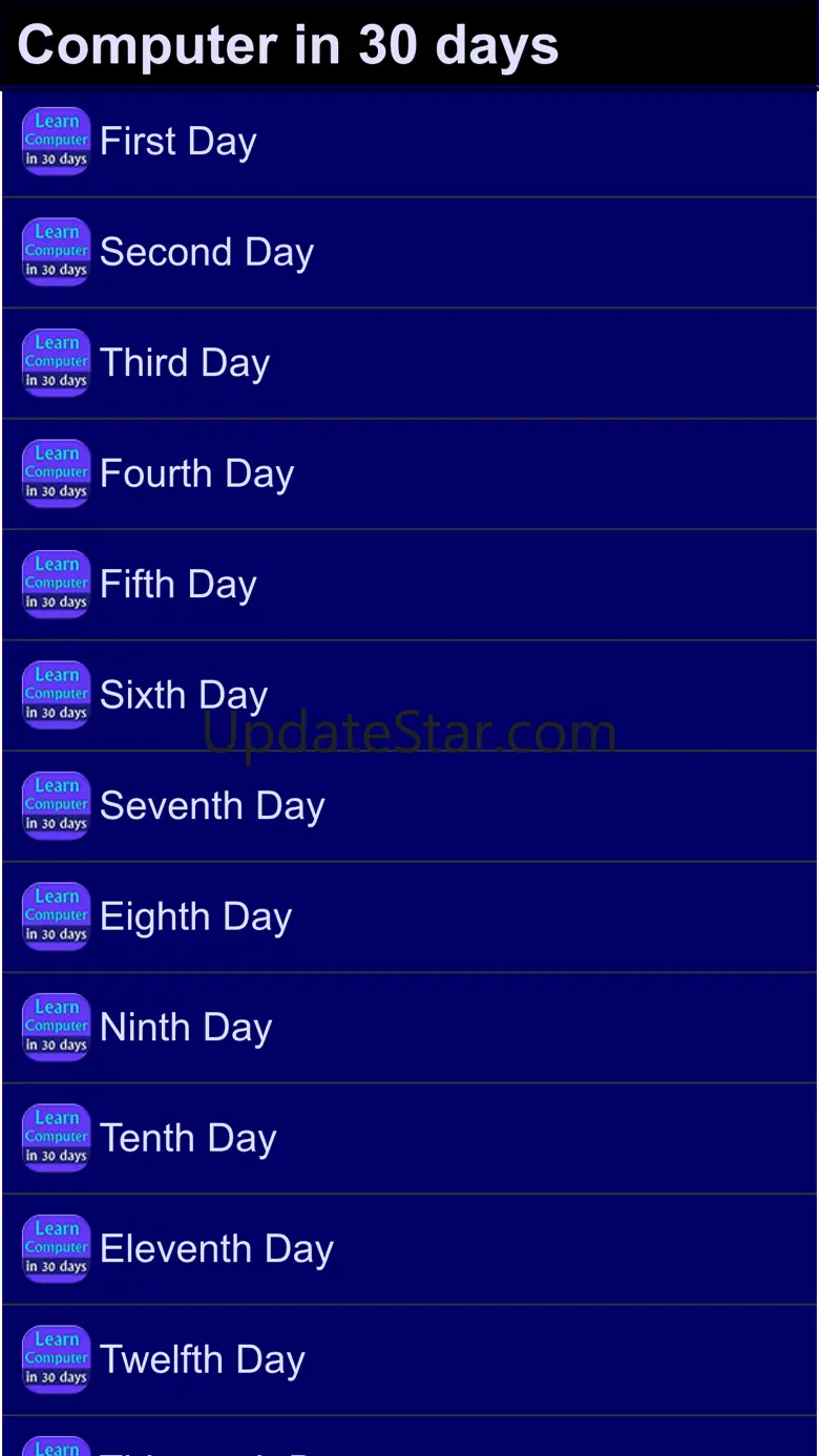 learn computer in 30 days 1.3