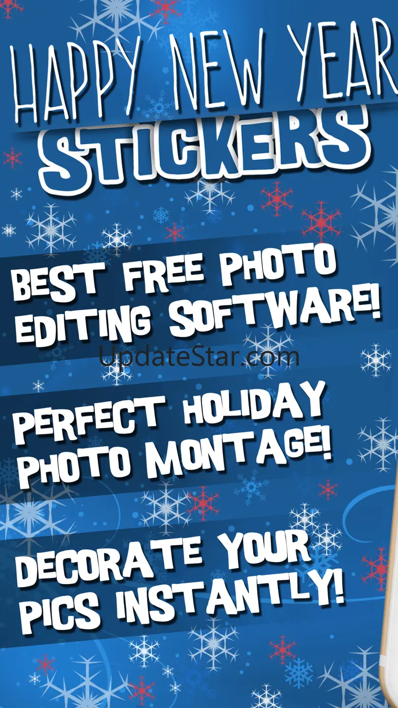 New Year Photo Stickers - Christmas Decorations 2.0