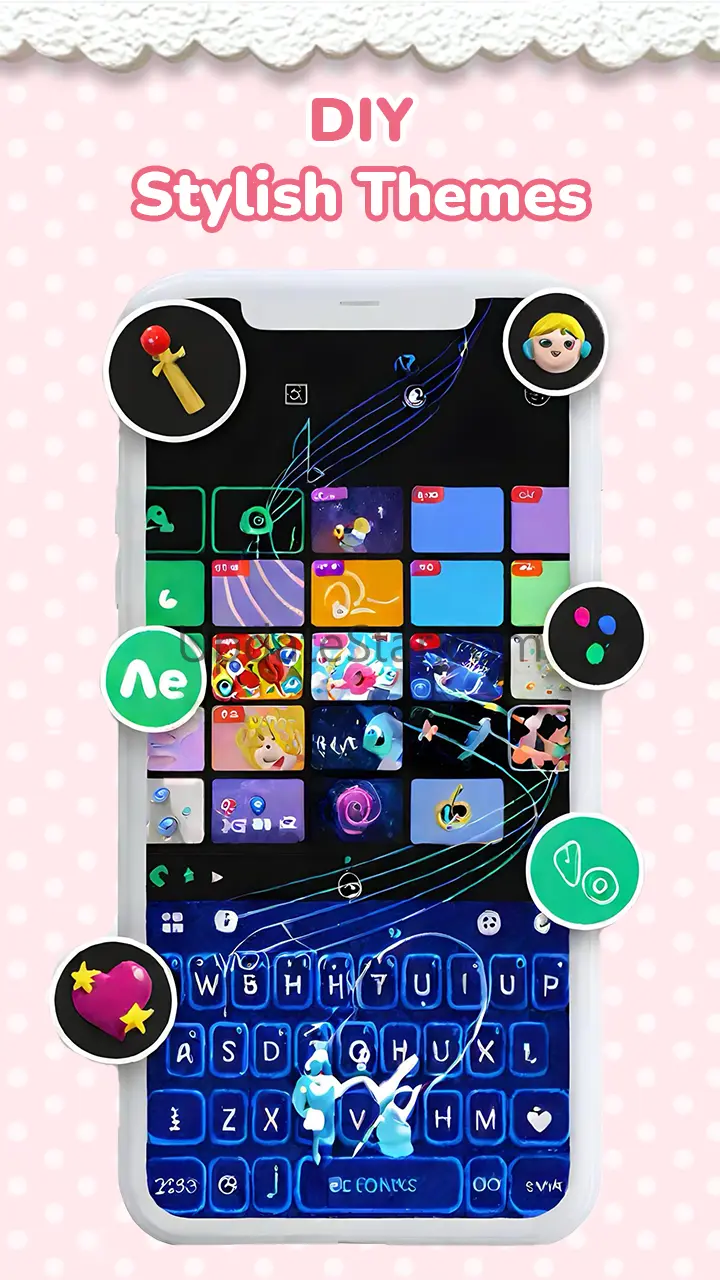 3D Pink Cute Hippo Theme 8.5.0_0224