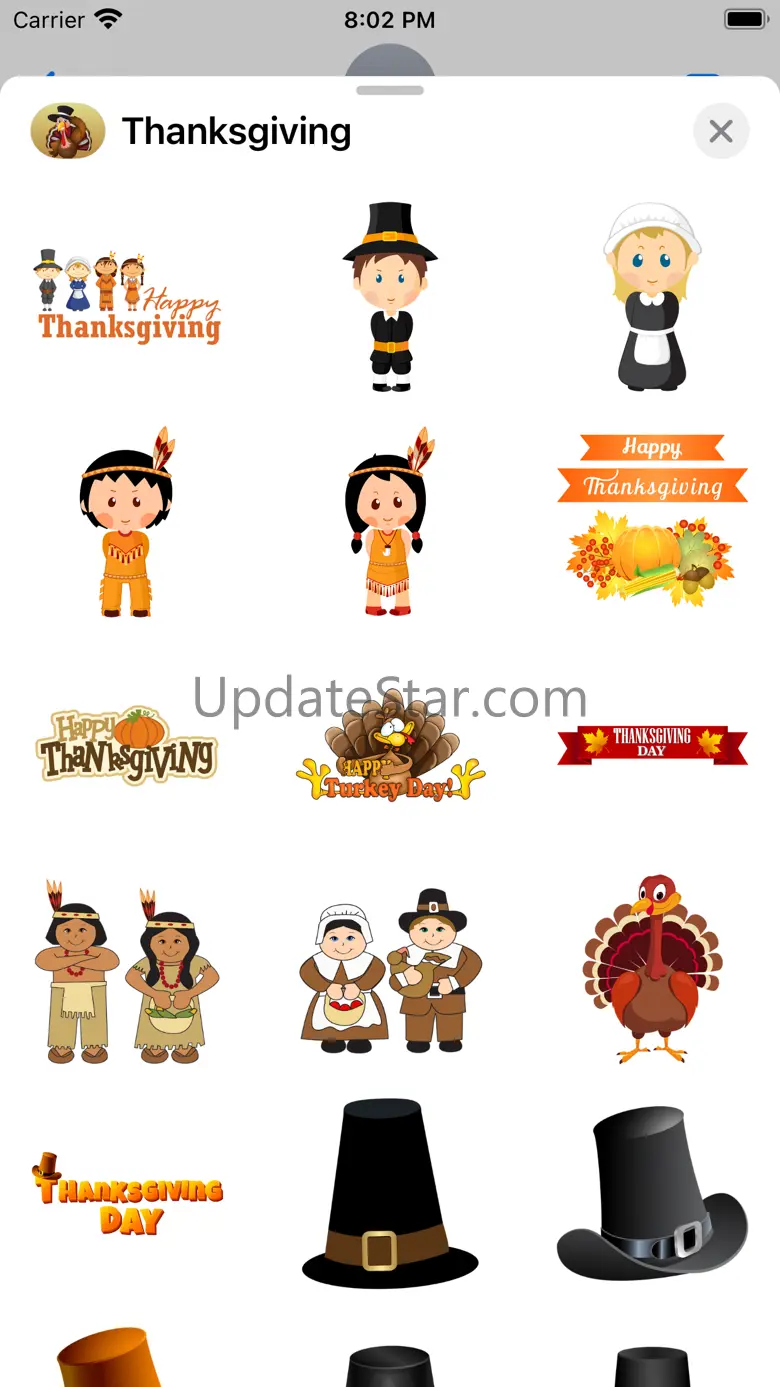 Fun Thanksgiving Stickers 1.1