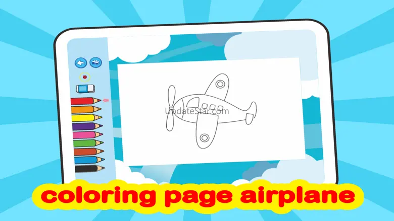 coloring page airplane creativity for kids 1.0