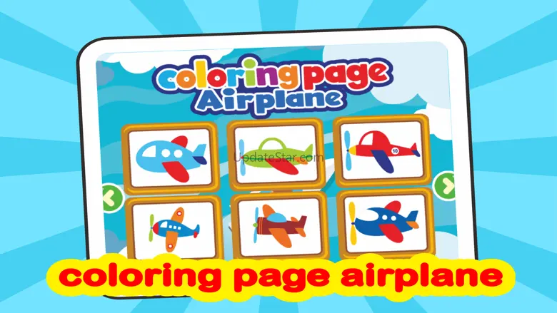 coloring page airplane creativity for kids 1.0