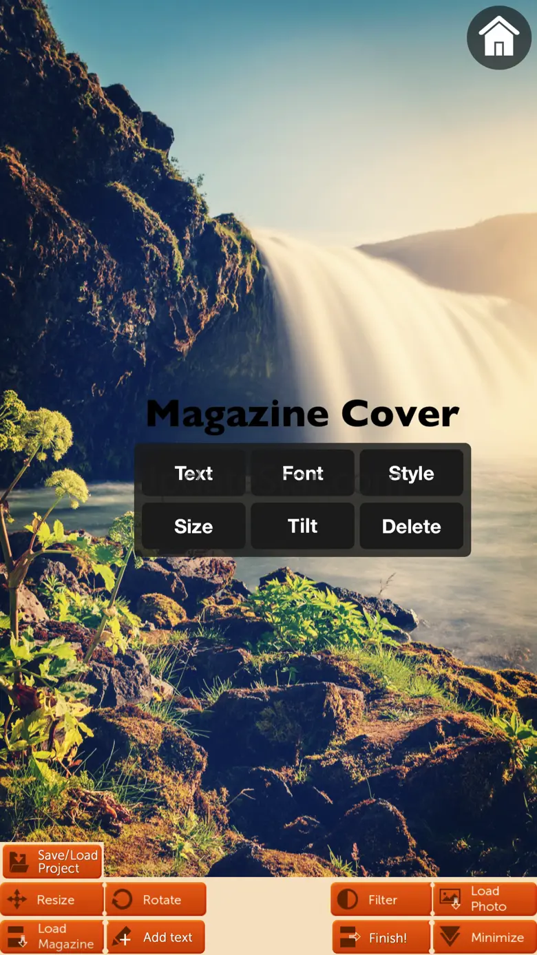 Magazine Cover - Filter, Add text style, 3D effect 1.1