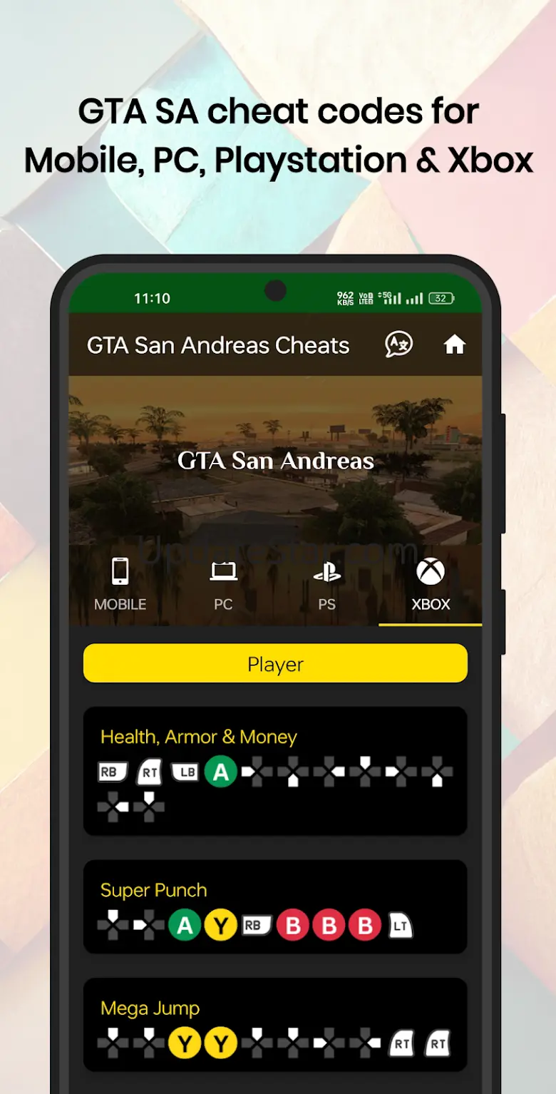 GTA Cheat Codes 195.0
