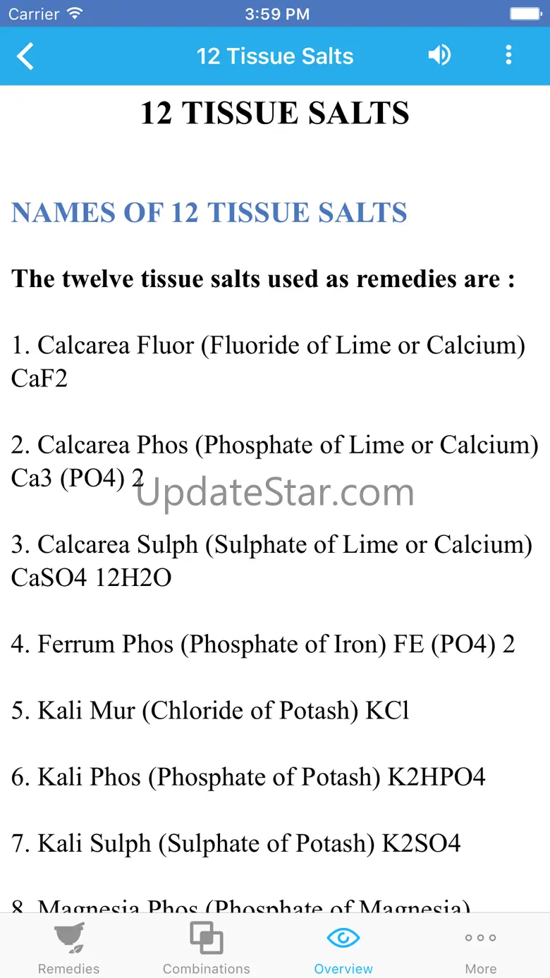 Biochemic Tissue Salts 1.3