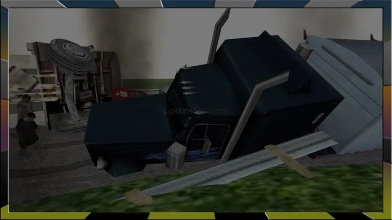 Full Throttle Truck driving on zombie highway 1.0