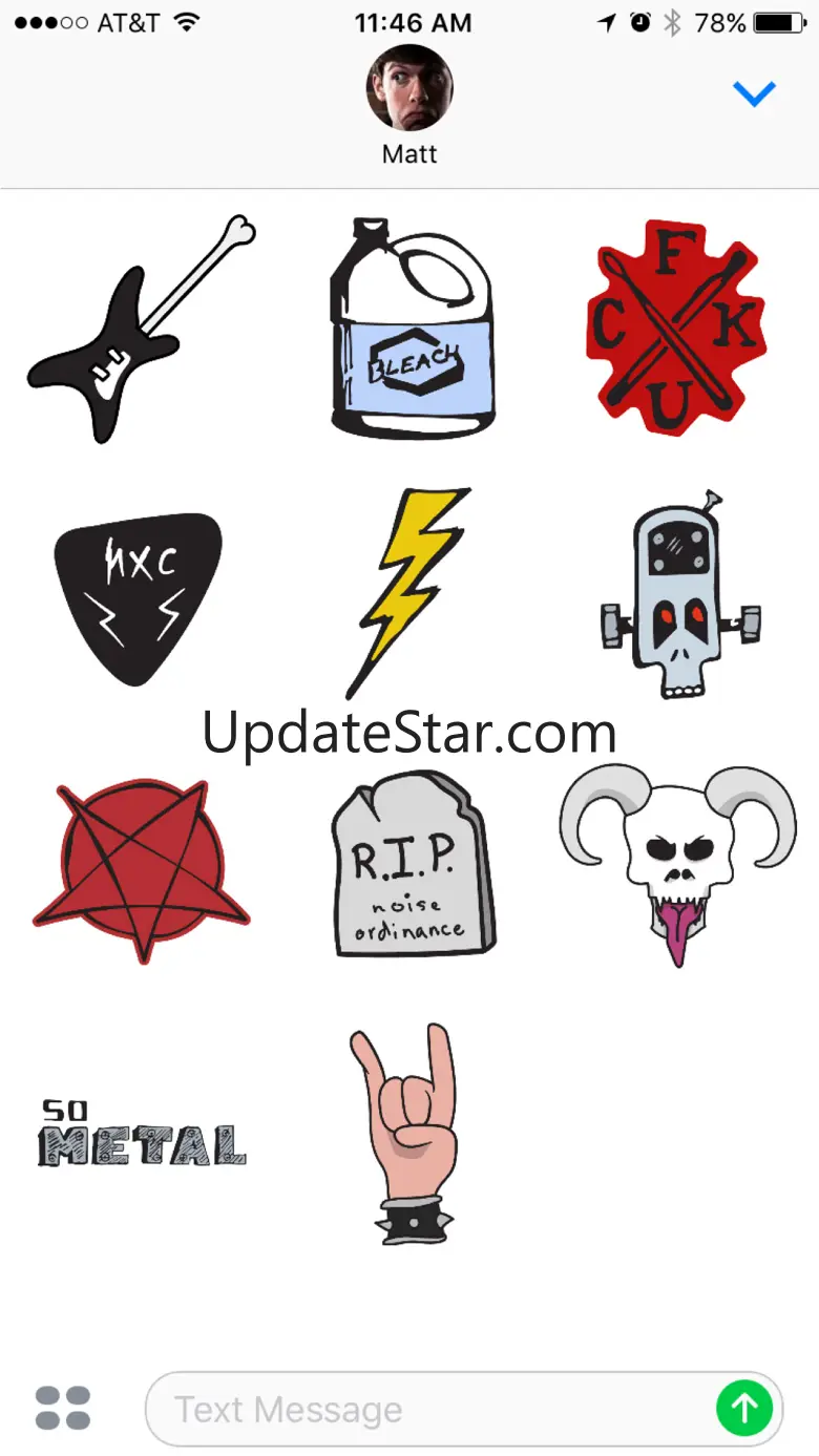 Metalhead - iMessage Stickers 1.0