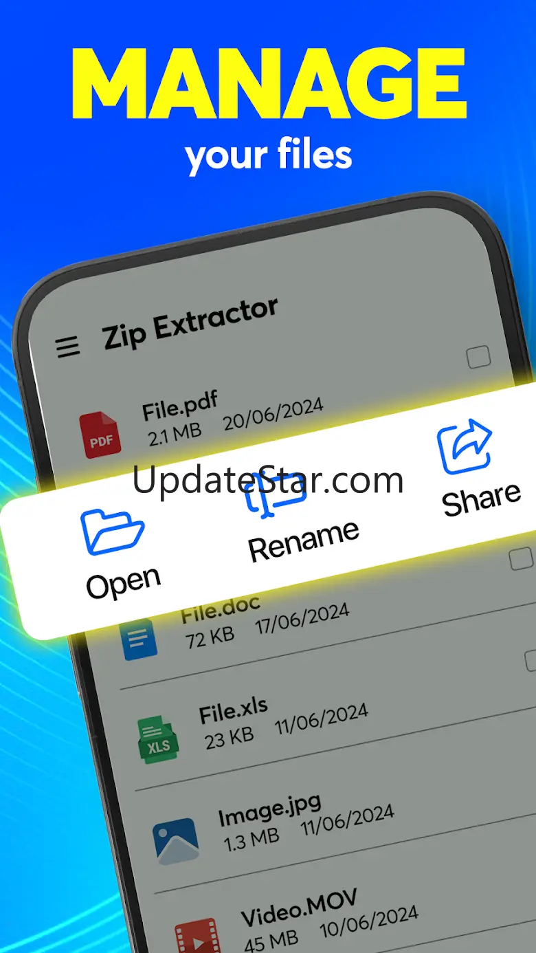 Zip extractor, Unzip, UnRar 1.1.7
