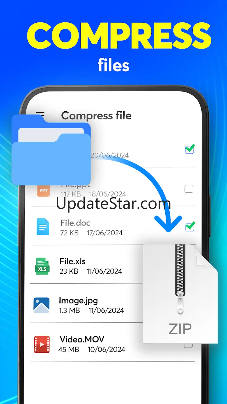 Zip extractor, Unzip, UnRar 1.1.7