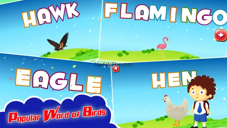 Kids Spelling Learning Birds - Phonics Words Free 1.0
