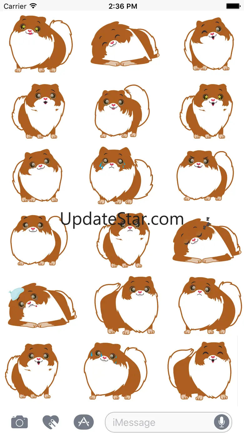 Pom Pom Pomeranian Stickers 1.0