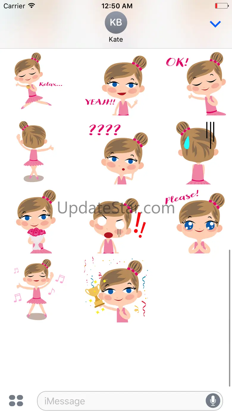 Animated Ballet GIRL Stickers 2.0.8