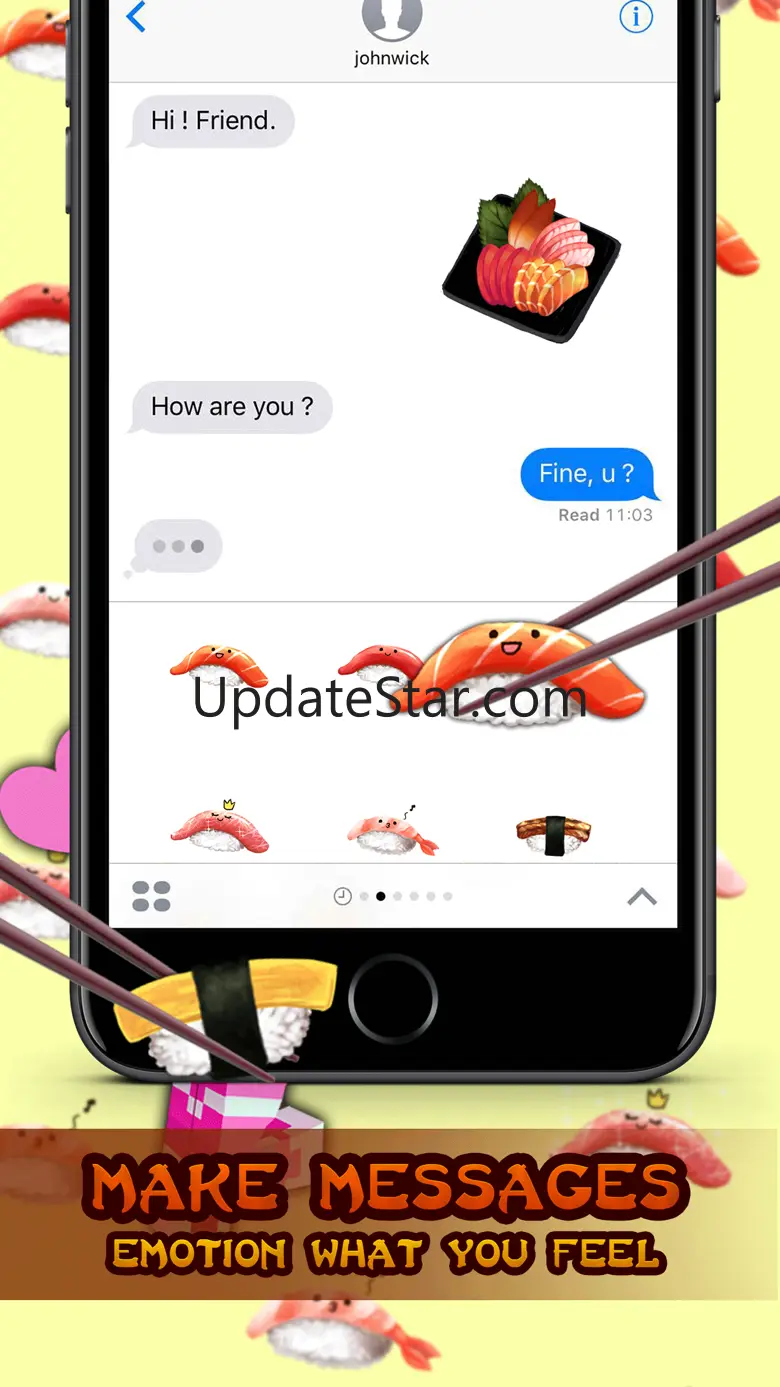 Japanese Food Stickers for iMessage 1.0