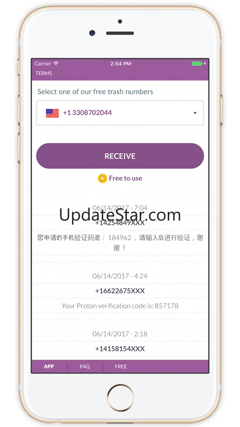 Trash Mobile - Receive text messages online 1.0
