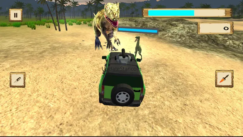 Car Vs Dino Sim : Jurassic Dinosaur Safari Hunter 2.0