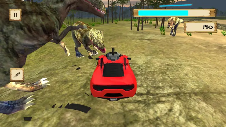 Car Vs Dino Sim : Jurassic Dinosaur Safari Hunter 2.0
