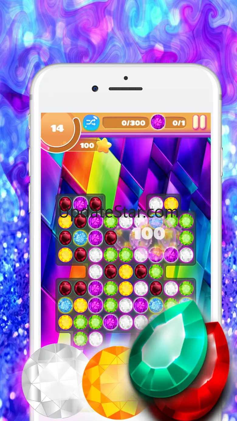 Gems Jewels Match 4 Puzzle Game for Boys & Girls 1.0