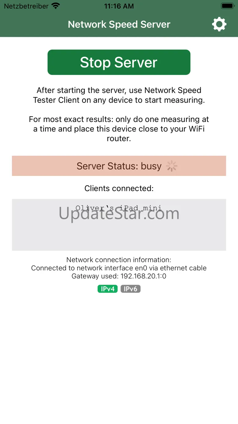 Network Speed Tester Server 1.1.2